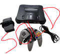 Nintendo 64 w/ Power & AV Cables, 1 Controller - Region Changed