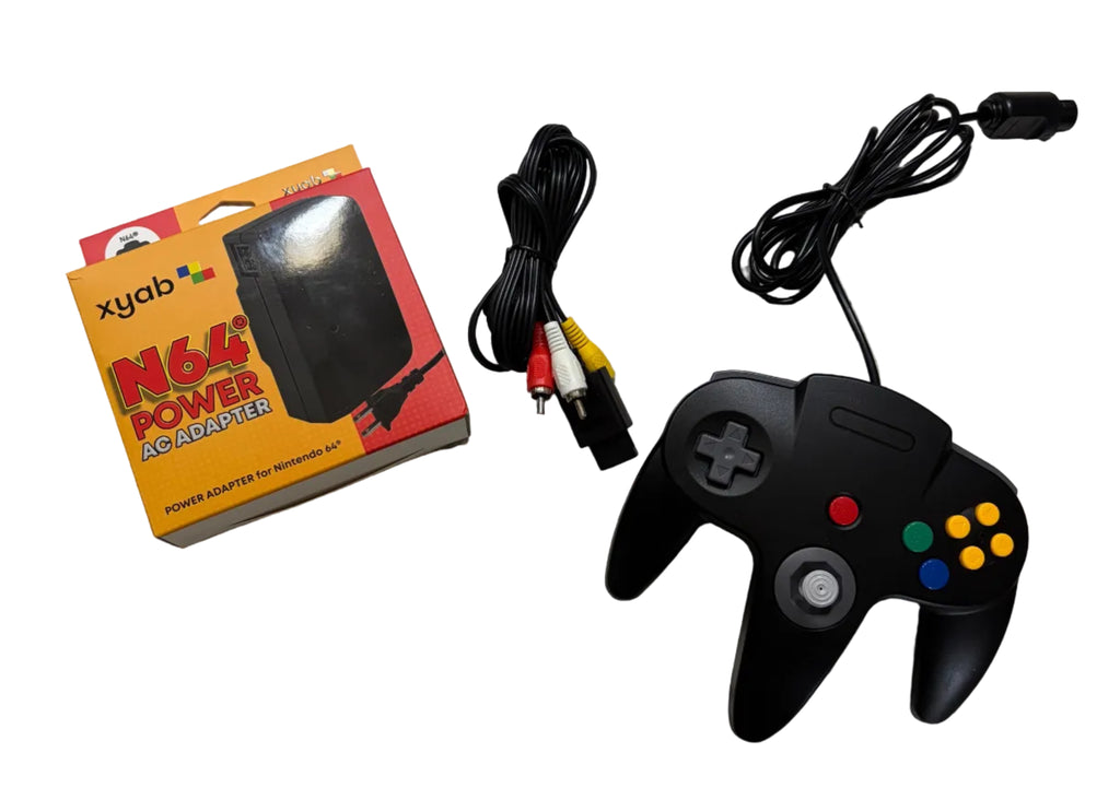 Nintendo 64 w/ Power & AV Cables, 1 Controller & 1 Game