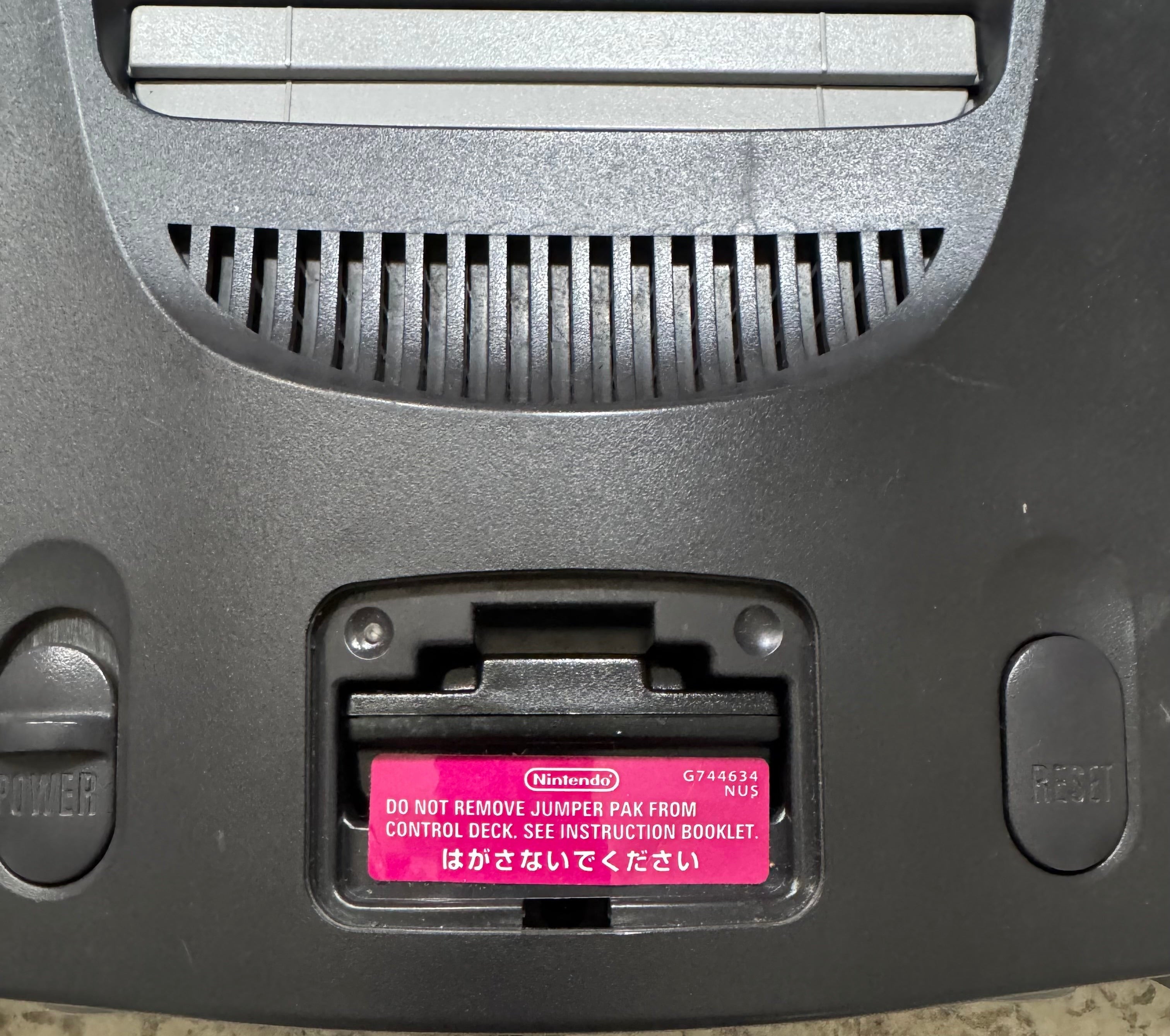 Nintendo 64 w/ Power & AV Cables, 1 Controller - Region Changed