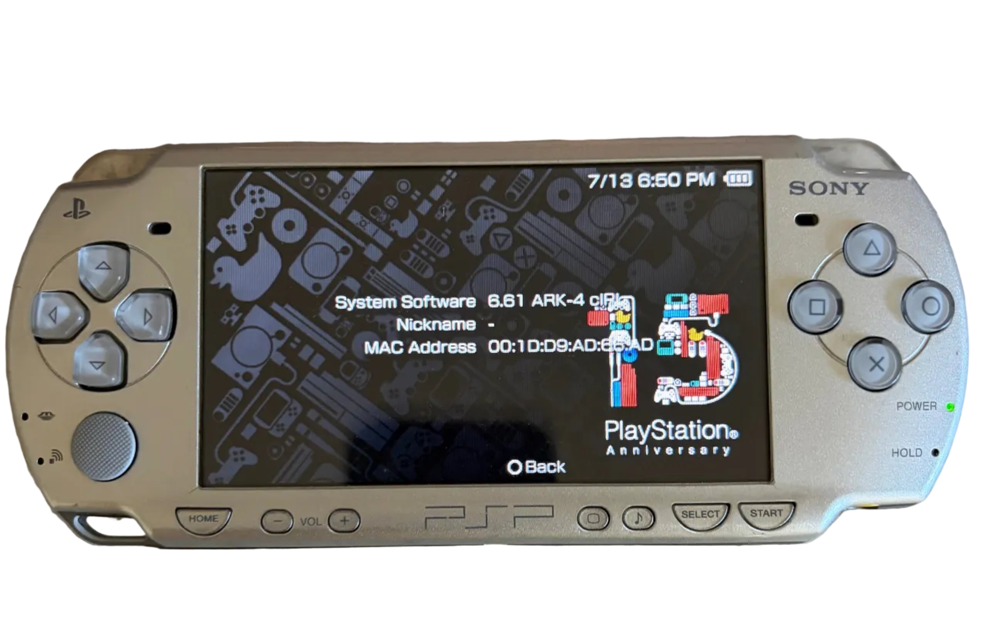 PSP 2000 - Silver - ***FOR REPAIR***